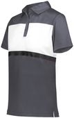 Womens 3-Button, 50+UPF Polo Shirt (Black,Carbon,Cardinal,Sky,Forest,Kelly,Maroon,Navy,White) CARBON/WHITE Pocket