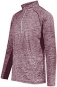 Youth  Coolcore 1/2 Zip Heather Pullover  MAROON HEATHER Pocket