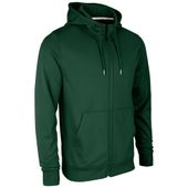 Champro Lineup Fleece Zip Up Hoodie FLC6 Forest Green Pocket
