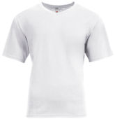 A4 Softek Short Sleeve V-Neck N3512 WHITE Front