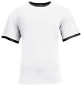A4 Softek Ringer Tee N3518 WHITE/BLACK Front