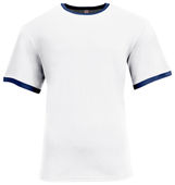 A4 Softek Ringer Tee N3518 WHITE/NAVY Front