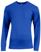 A4 Sprint Long Sleeve Pocket Tee N3521 ROYAL Front
