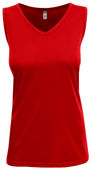 A4 Sprint Athletic Tank Nw2502 SCARLET Front