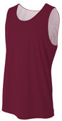 A4 Youth Sprint Jump Reversible Jersey Nb2390 Outside: MAROON, Inside: WHITE Front