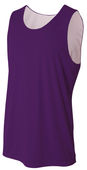 A4 Youth Sprint Jump Reversible Jersey Nb2390 Outside: PURPLE, Inside: WHITE Front