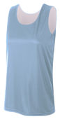 A4 Women's Sprint Jump Reversible Jersey Outside: LT BLUE, Inside: WHITE Front