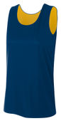 A4 Women's Sprint Jump Reversible Jersey Outside: NAVY, Inside: WHITE Front