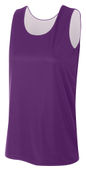 A4 Women's Sprint Jump Reversible Jersey Outside: PURPLE, Inside: WHITE Front
