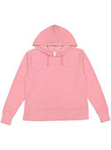 LAT Ladies Vintage Wash Hoodie 3536 WEATHERED MAUVELOUS Front