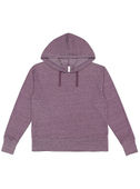 LAT Ladies Vintage Wash Hoodie 3536 WEATHERED PLUM Front