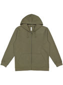 LAT Unisex Full Zip Fleece 6927 MILITARY GREEN Pocket
