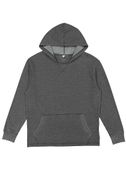 LAT Adult Vintage Wash Fleece Hoodie 6936 WASHED BLACK Front