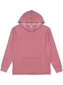 LAT Adult Vintage Wash Fleece Hoodie 6936 WASHED ROUGE Front