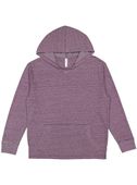 LAT Adult Vintage Wash Fleece Hoodie 6936 WEATHERED PLUM Front