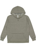LAT Adult Vintage Wash Fleece Hoodie 6936 WEATHERED MILITARY GREEN Front