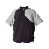 Alleson Youth Short Sleeve Batters Jacket 3JSS21Y BLACK / GRAY Pocket