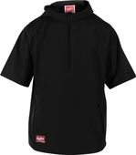 Rawlings Youth Colorsync Short Sleeve Hoodie YCSSHJ BLACK Pocket