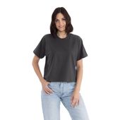 Next Level Women's Heavyweight T-Shirt 7610 GRAPHITE BLACK Front
