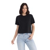 Next Level Women's Heavyweight T-Shirt 7610 BLACK Front