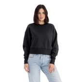 Next Level Women's Heavyweight Sweatshirt 9087 BLACK Front