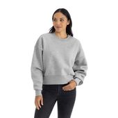 Next Level Women's Heavyweight Sweatshirt 9087 HEATHER GRAY Front