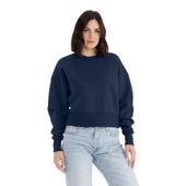 Next Level Women's Heavyweight Sweatshirt 9087 MIDNIGHT NAVY Front