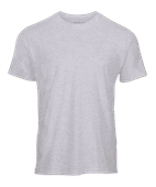 Boxercraft Men's Crewneck Tee BM2103 WHITE HEATHER Front