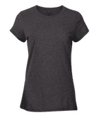 Boxercraft Women's Essential Crew Tee BW2104 CHARCOAL HTHR Front