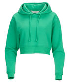 Boxercraft Women's Fleece Cropped Hoodie BW5404 SHAMROCK Front