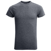 Boxercraft Men's Recrafted Crewneck Tee EM2180 BLACK HEATHER Front