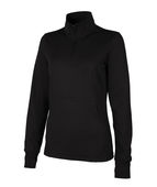 Charles River Apparel Women's Nu Fitness Quarter Zip 5684 BLACK Pocket