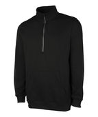 Charles River Apparel Men's Willow Half Zip Sweatshirt 9628 BLACK Pocket