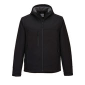 Portwest Kx3 Hooded Softshell (3L) KX362 BLACK Pocket
