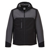 Portwest Kx3 Hooded Softshell (3L) KX362 BLACK/GRAY Pocket