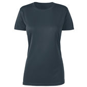 Zorrel Boston Ladies Short Sleeve Interlock T-Shirt Z6053 LEAD GREY Front