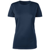 Zorrel Boston Ladies Short Sleeve Interlock T-Shirt Z6053 NAVY Front