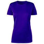 Zorrel Boston Ladies Short Sleeve Interlock T-Shirt Z6053 PURPLE Front