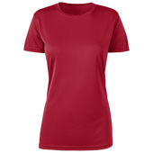 Zorrel Boston Ladies Short Sleeve Interlock T-Shirt Z6053 RED Front