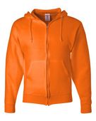 Jerzees Nublend Full-Zip Hooded Sweatshirt 993 SAFETY ORANGE Pocket