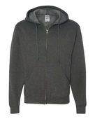 Jerzees Nublend Full-Zip Hooded Sweatshirt 993 BLACK HEATHER Pocket