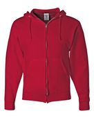 Jerzees Nublend Full-Zip Hooded Sweatshirt 993 TRUE RED Pocket