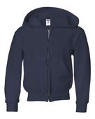Jerzees Nublend Youth Full-Zip Hooded Sweatshirt 993B J. NAVY Pocket