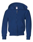 Jerzees Nublend Youth Full-Zip Hooded Sweatshirt 993B ROYAL Pocket