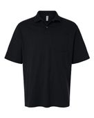 Jerzees Dri-Power Polo With Pocket JER-436MP BLACK Pocket