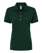 Jerzees Women's Dri-Power Polo JER-437F Forest Green Pocket