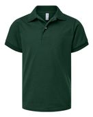 Jerzees Youth Dri-Power Polo JER-437K Forest Green Pocket