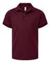 Jerzees Youth Dri-Power Polo JER-437K MAROON Pocket