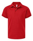 Jerzees Youth Dri-Power Polo JER-437K TRUE RED Pocket