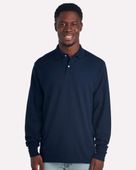 Jerzees Dri-Power Long Sleeve Polo JER-437LR J. NAVY Pocket